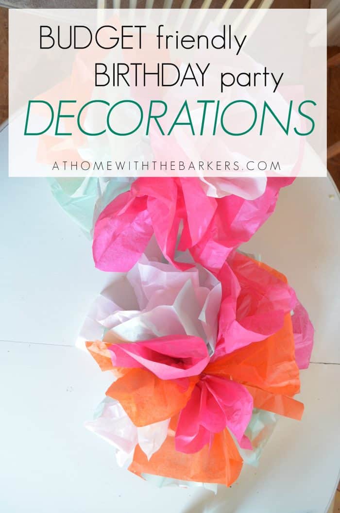 Colorful DIY Birthday Party Decorations