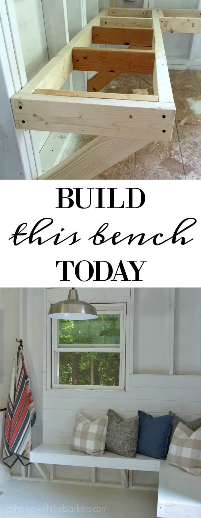 Easy DIY Pine Bench Tutorial