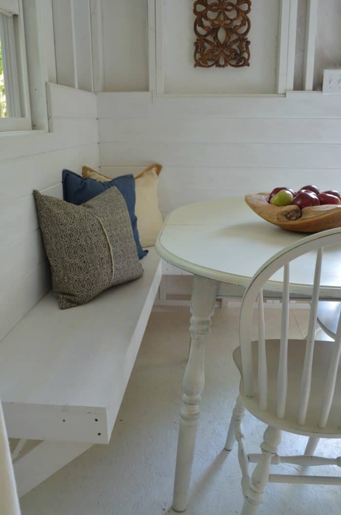DIY Bench Seating - Shed Makeover One Room Challenge
