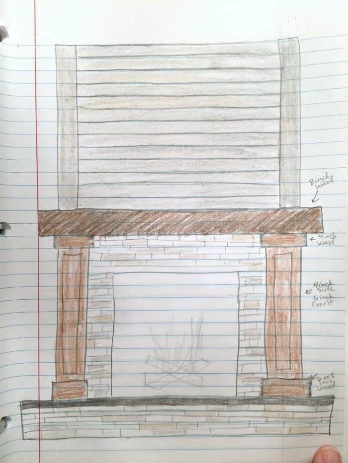 Fireplace Makeover ID Drawing