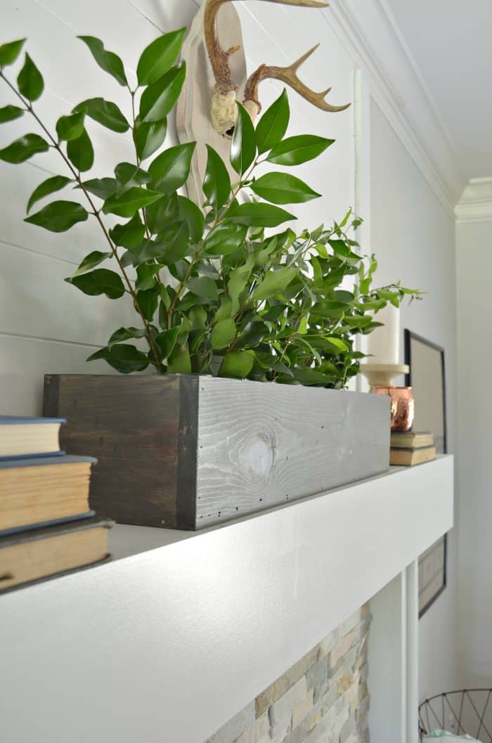 DIY Flower Box out of scrap wood in the garage. 