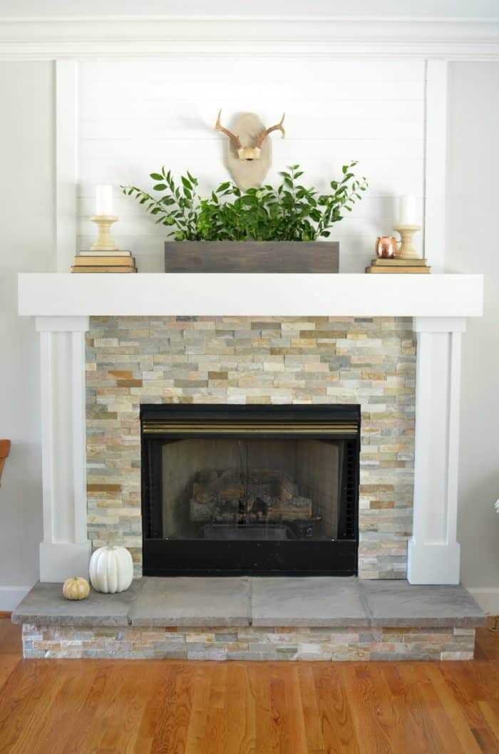 Simple Fall Mantel Styling and Decor without spending money