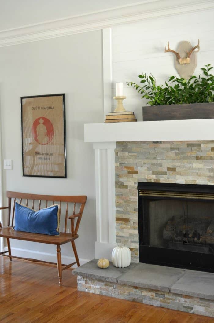 Simple Fall Mantel Styling and Decor without spending money