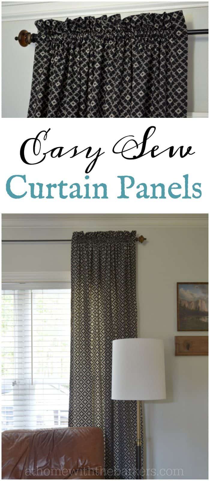 simple diy curtain panels