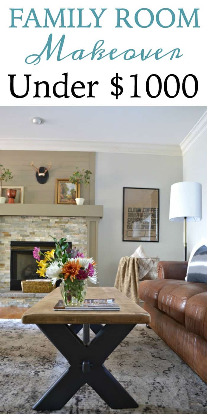 Affordable Family Room Makeover - At Home With The Barkers
