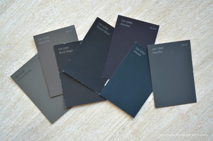 Best Black Paint Colors: Seeing the undertones.