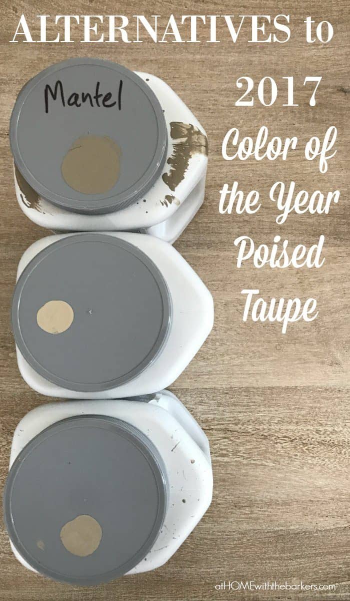 Alternatives to 2017 Color of the year Poised Taupe