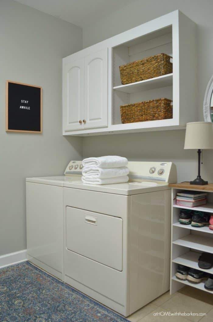 Laundry Room Makeover -Easy and Affordable Spring Update