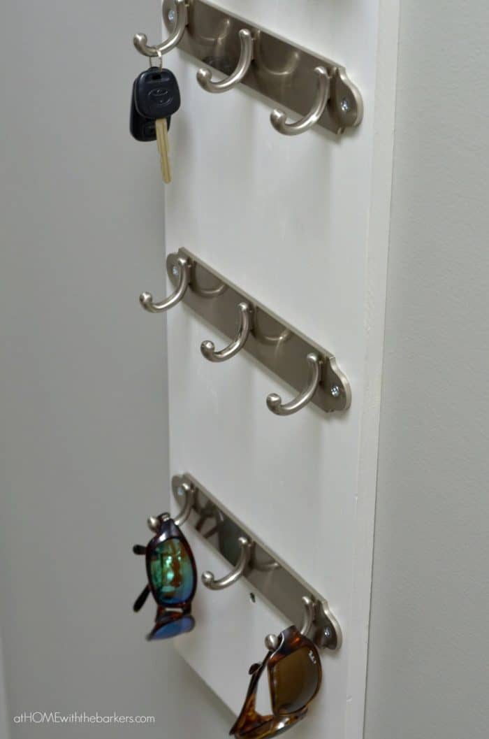 DIY Key Organizer that is sturdy enough for keys and more