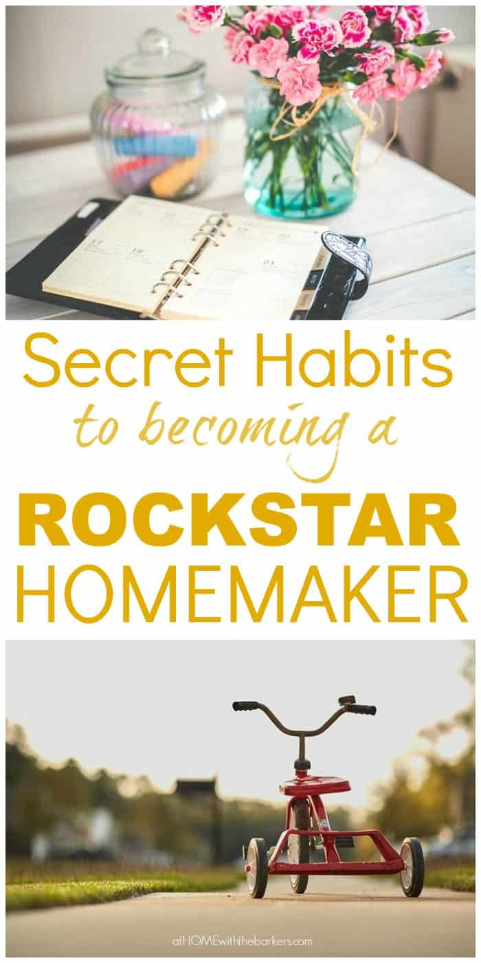 Secret Habits to becoming a Rockstar Homemaker 