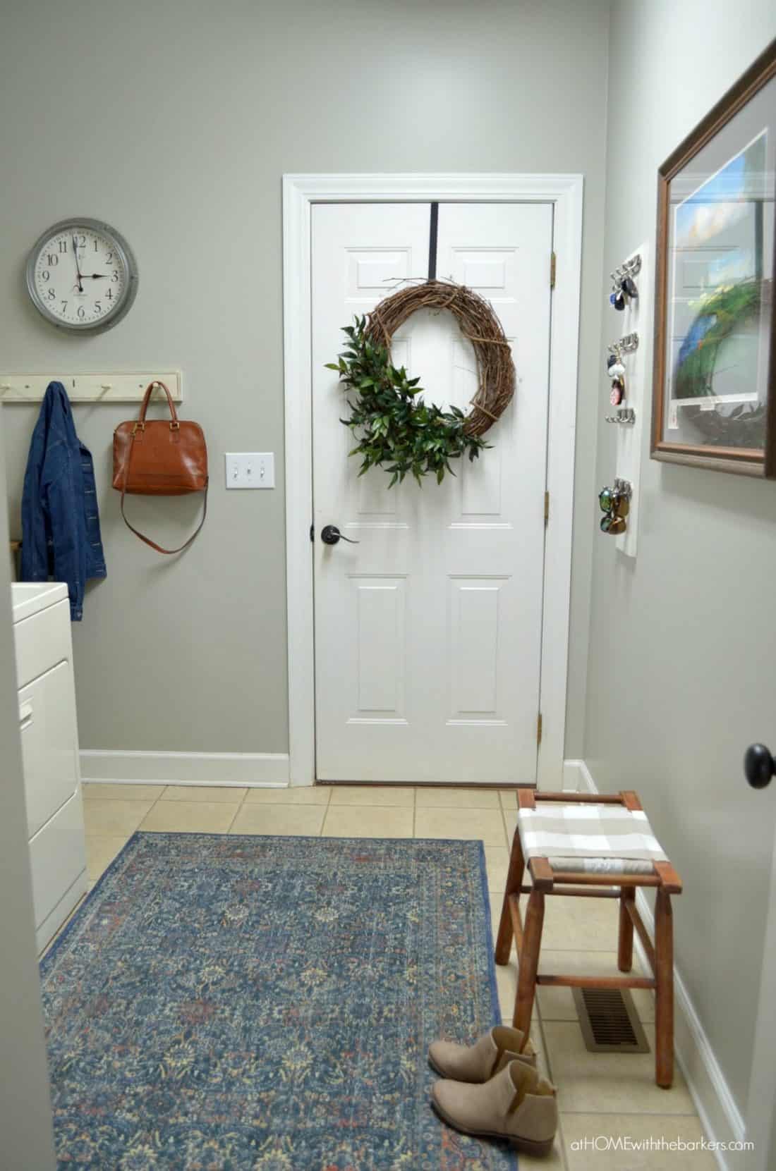Laundry Room Makeover home decorating project after
