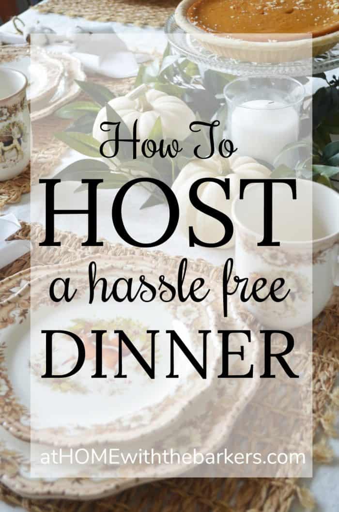How to Host a hassle free dinner #JoyToTheTable #ad