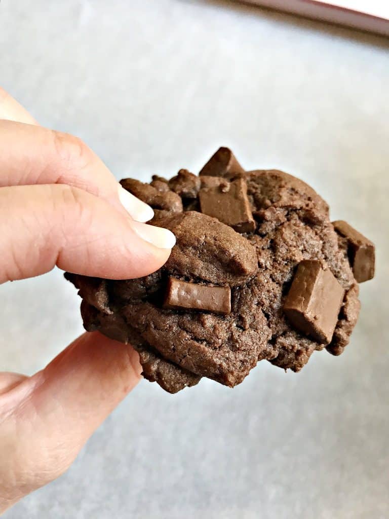 Double Chocolate Cake Mix Cookies