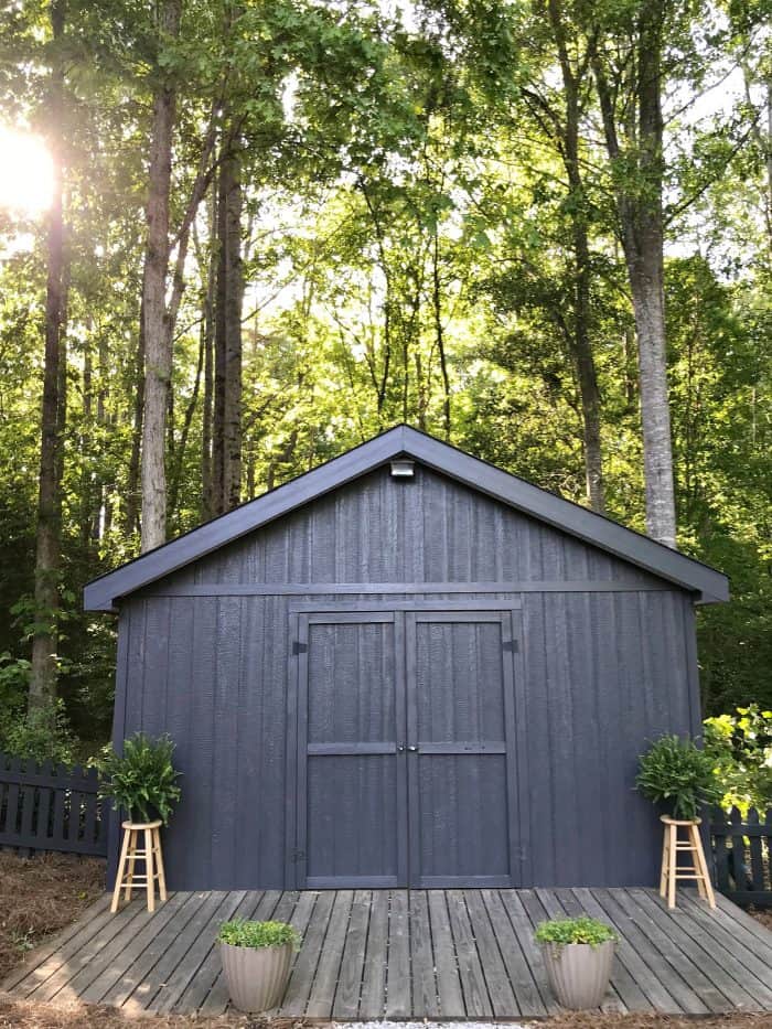 One Room Challenge Spring Backyard Shed Makeover