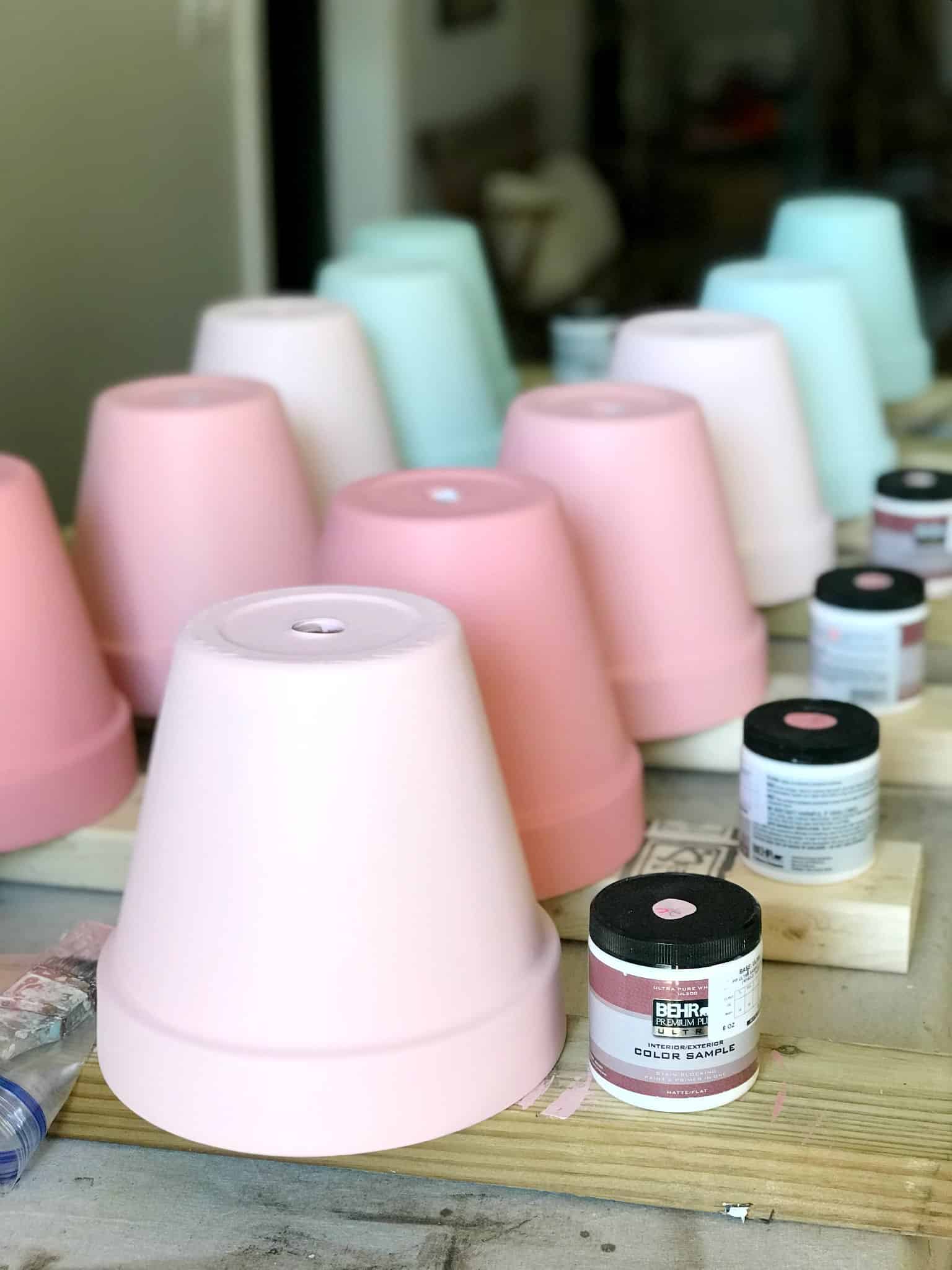 How to paint terra cotta pots - At Home With The Barkers