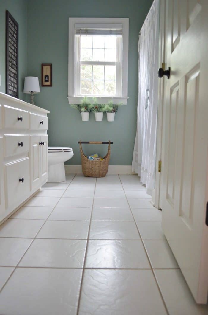 Simple Cleaning Habit for Tile Floors - At Home With The Barkers