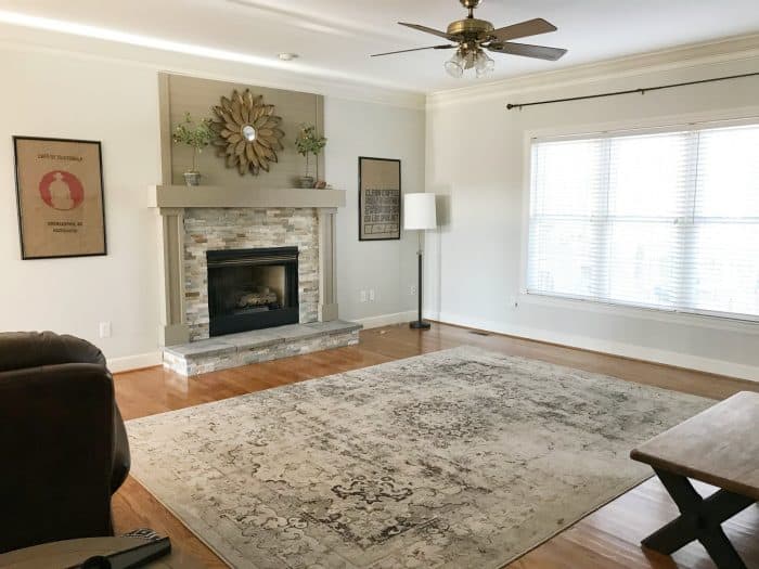 The living room before the makeover.