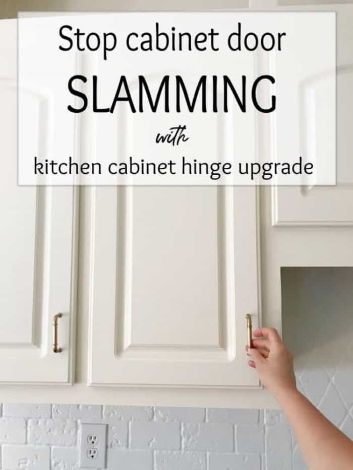Kitchen cabinet hinge upgrade graphic
