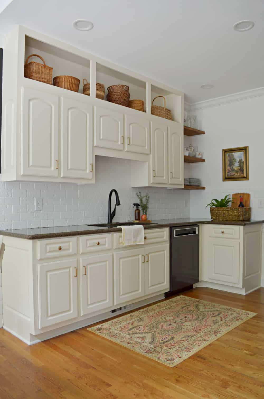 Painting Kitchen Cabinets White And Brown