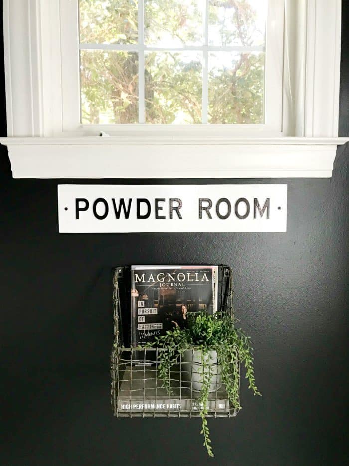 Bathroom Makeover with Black Painted Walls - At Home With The Barkers