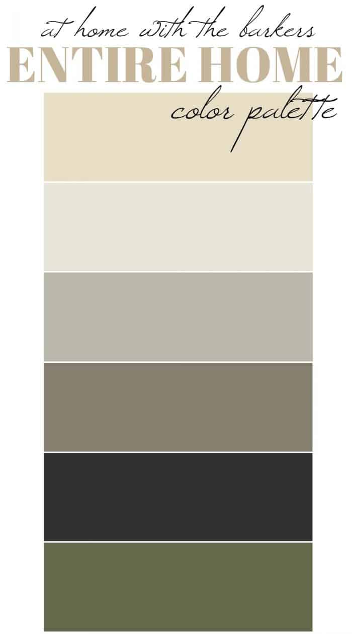 Home Paint Color Palette Scheme