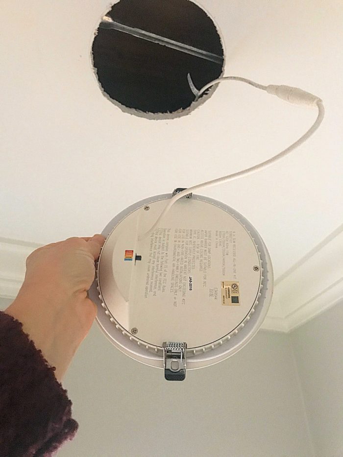 Boob light replacement with LED Slim Recessed Light