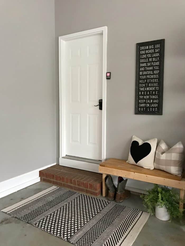 Garage Entryway Makeover - At Home With The Barkers