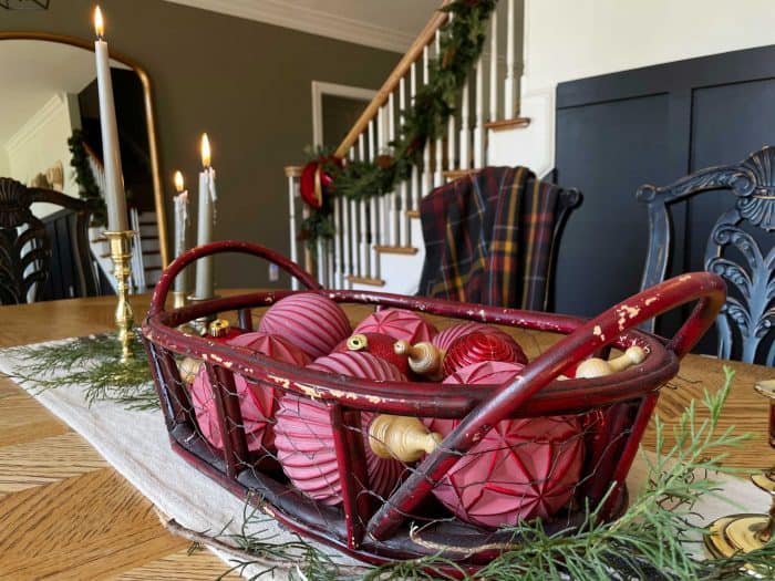 Vintage Christmas basket