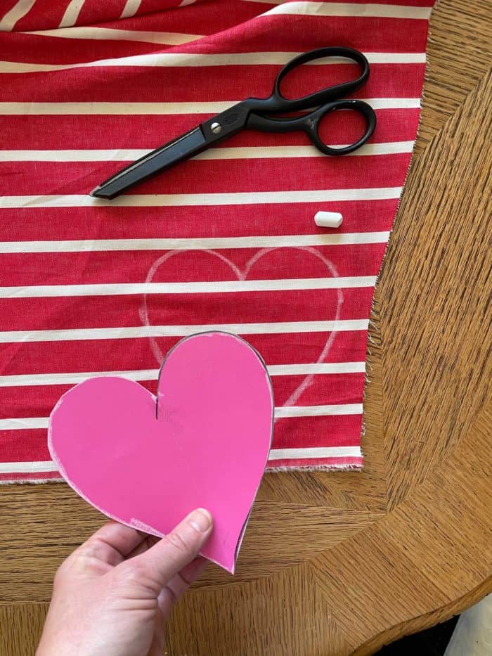 DIY heart sachets with essential oil