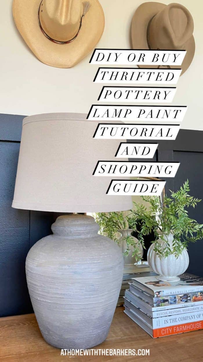 DIY or BUY pottery lamp