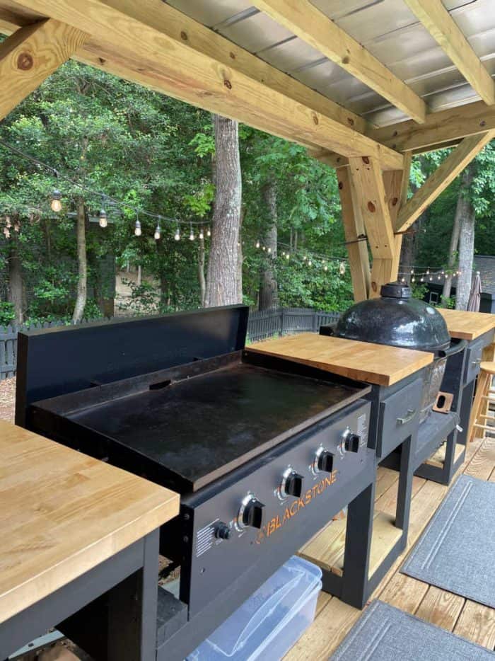 Homemade outdoor clearance kitchen