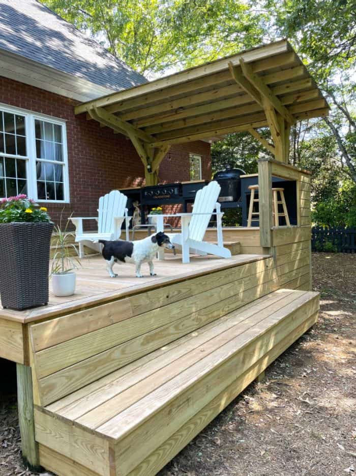 DIY Outdoor Kitchen and deck