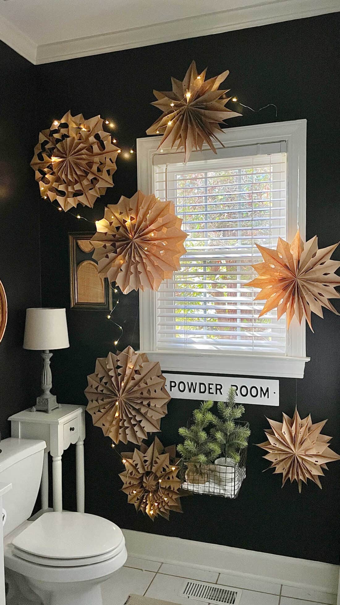 lunch bag snowflakes DIY