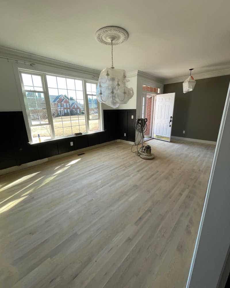 Hardwood Floor Refinishing dining room