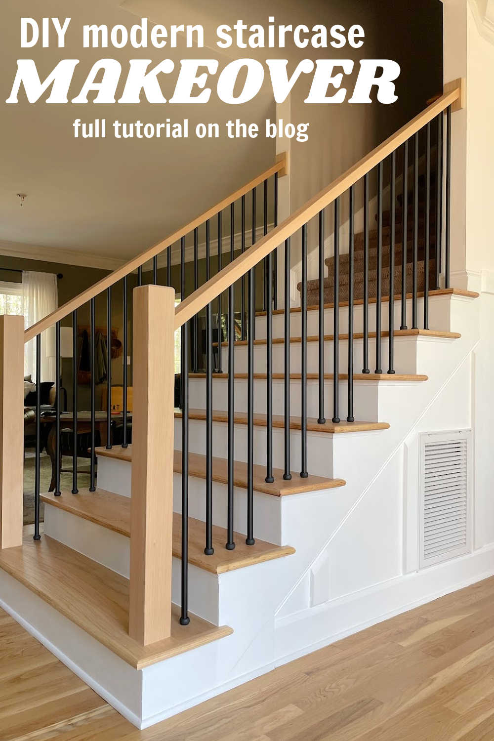 Refinishing Hardwood Stairs – Before & After Stair Remodel Ideas