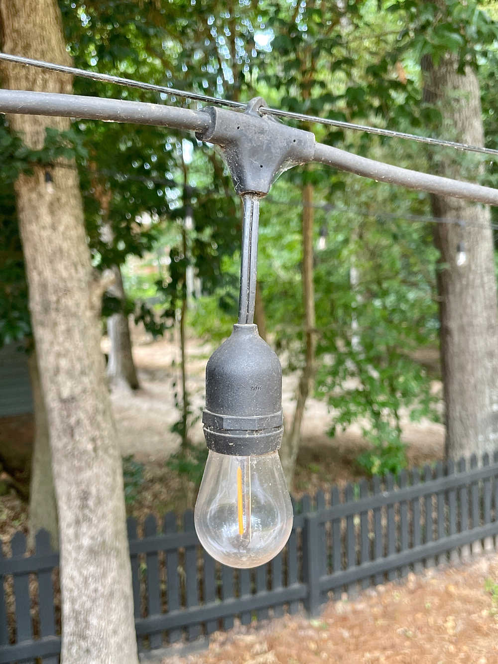 outdoor string lights cleaning maintenance 