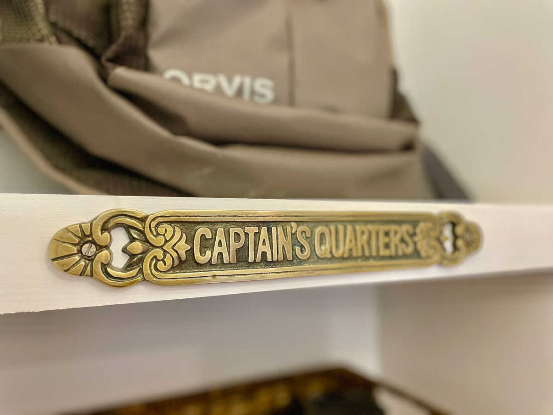 Captains quarters etsy door sign