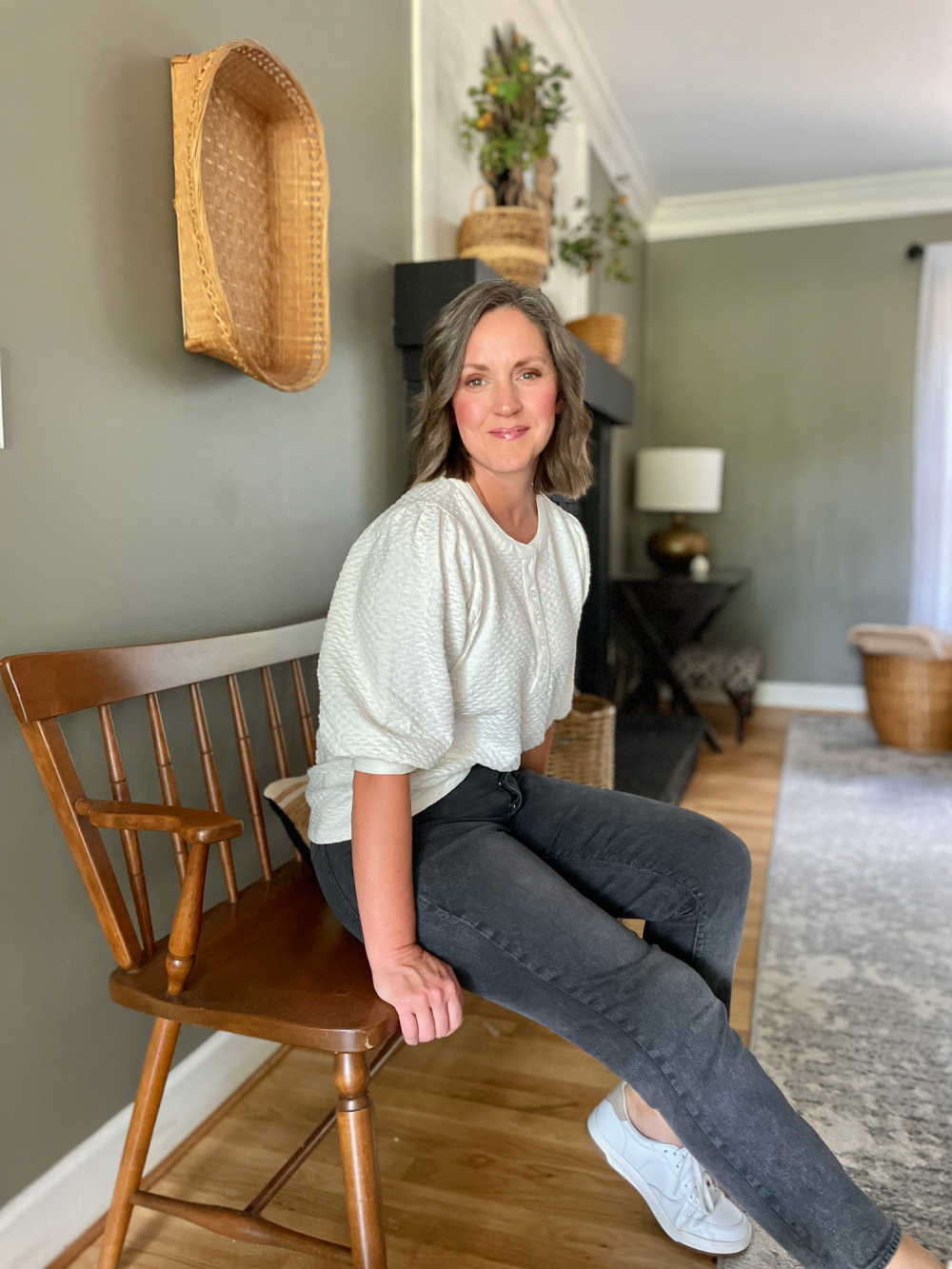 Spray Painted dining room table and chairs - At Home With The Barkers