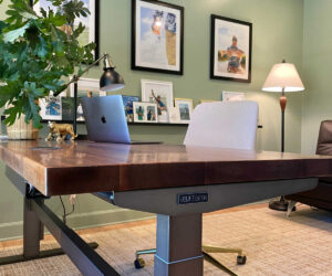 Uplift desk area home office makeover