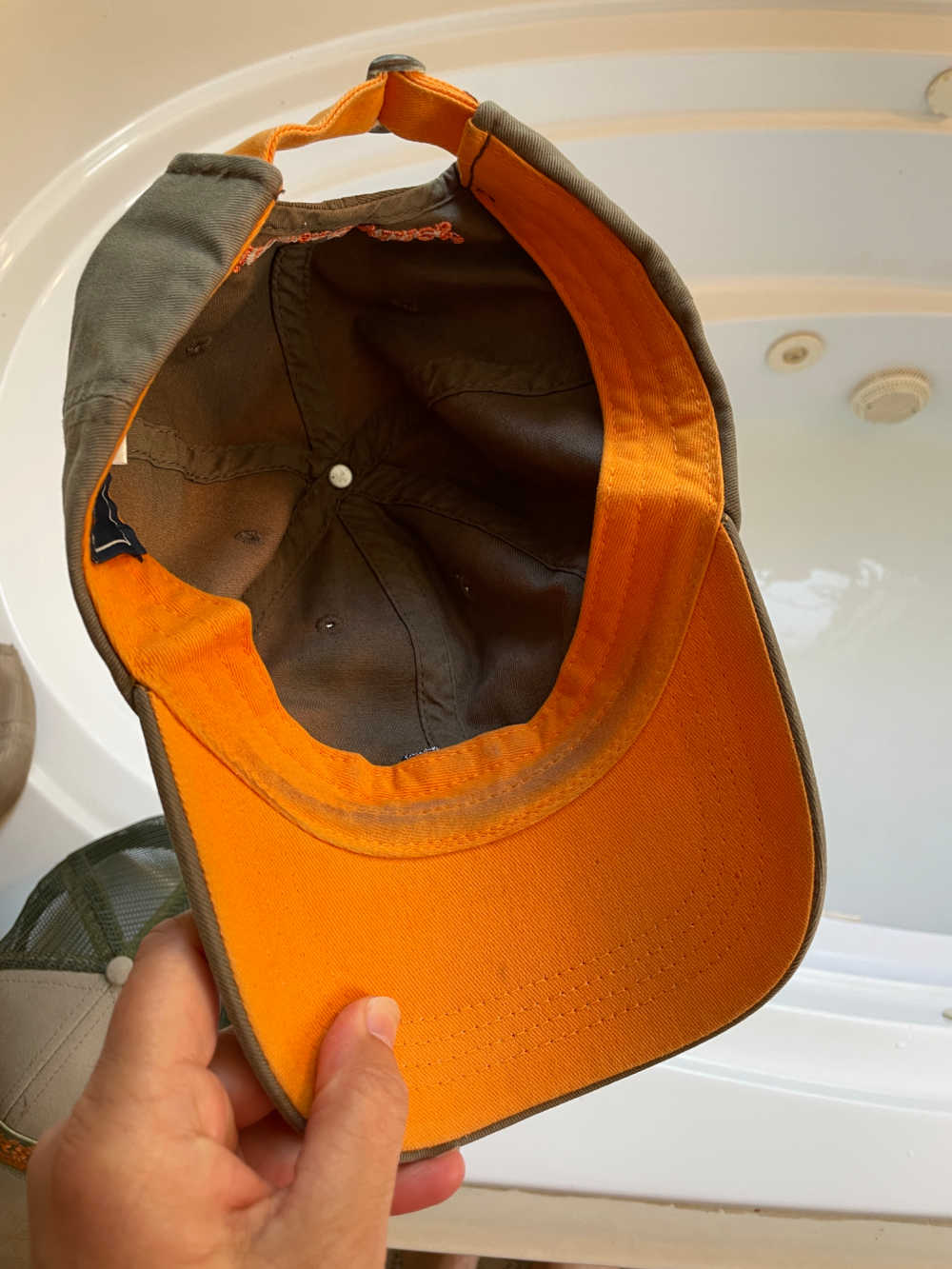 Laundry Stripping hat before