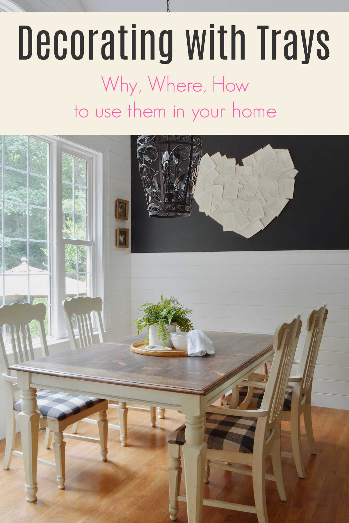 How to decorate with trays At Home With The Barkers