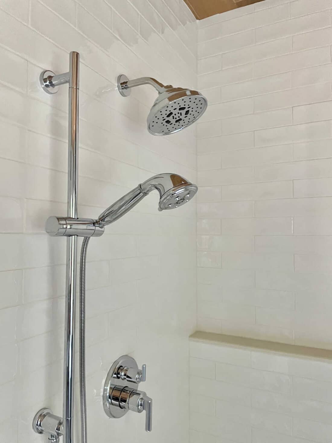 polished chrome brizo shower essentials