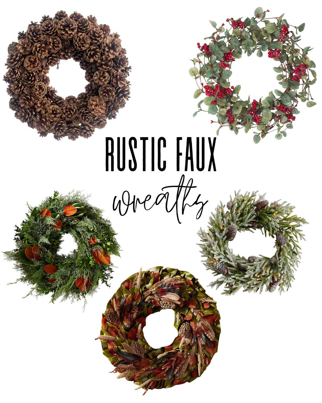 5 rustic Christmas wreath ideas 