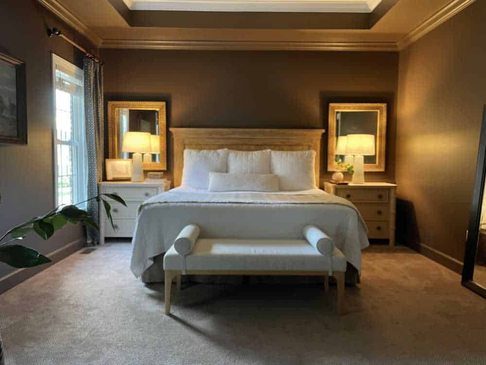 Master Bedroom Refresh Brown walls