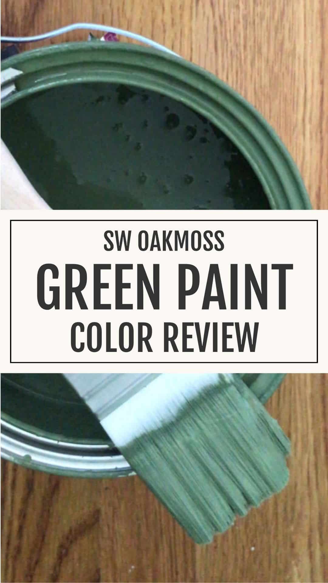 Can of sherwin williams oakmoss paint color