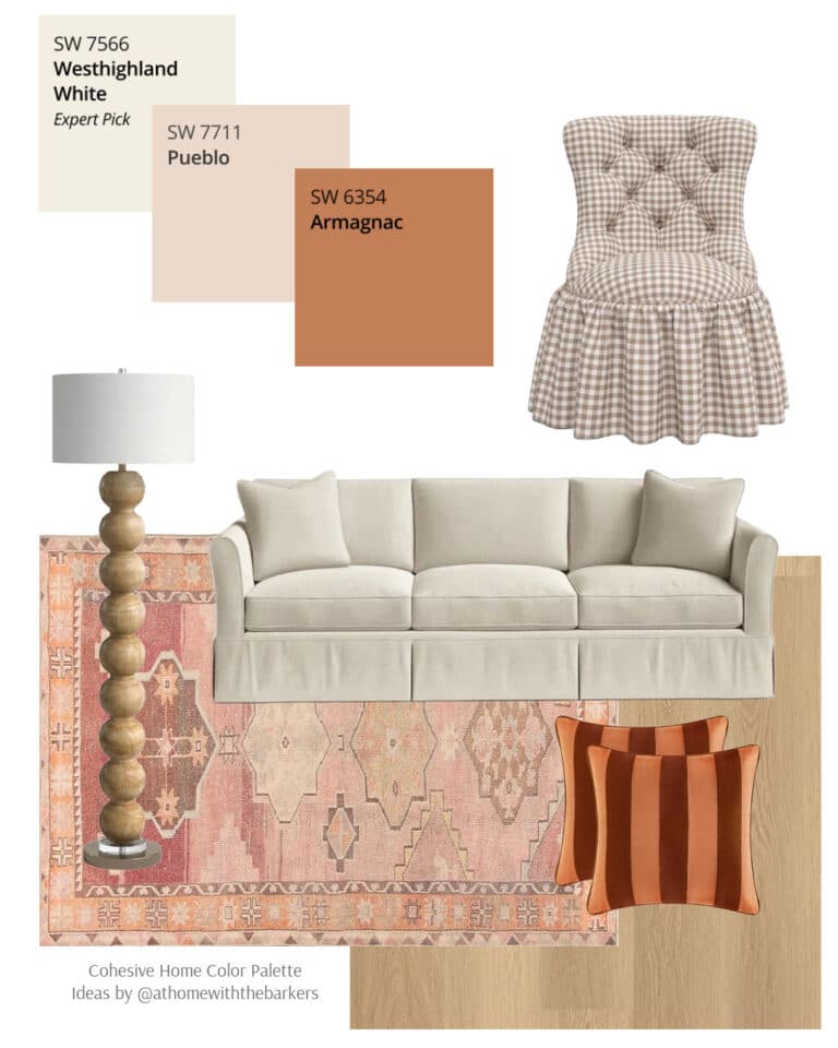Orange home decor ideas for living room