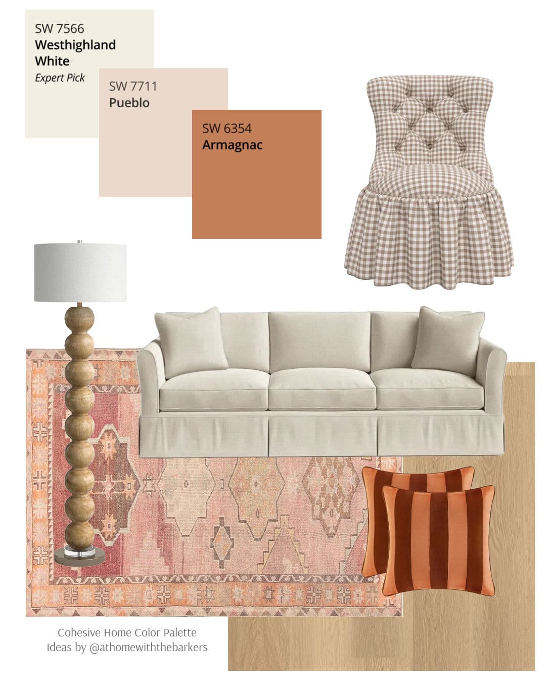 Orange home decor ideas for living room