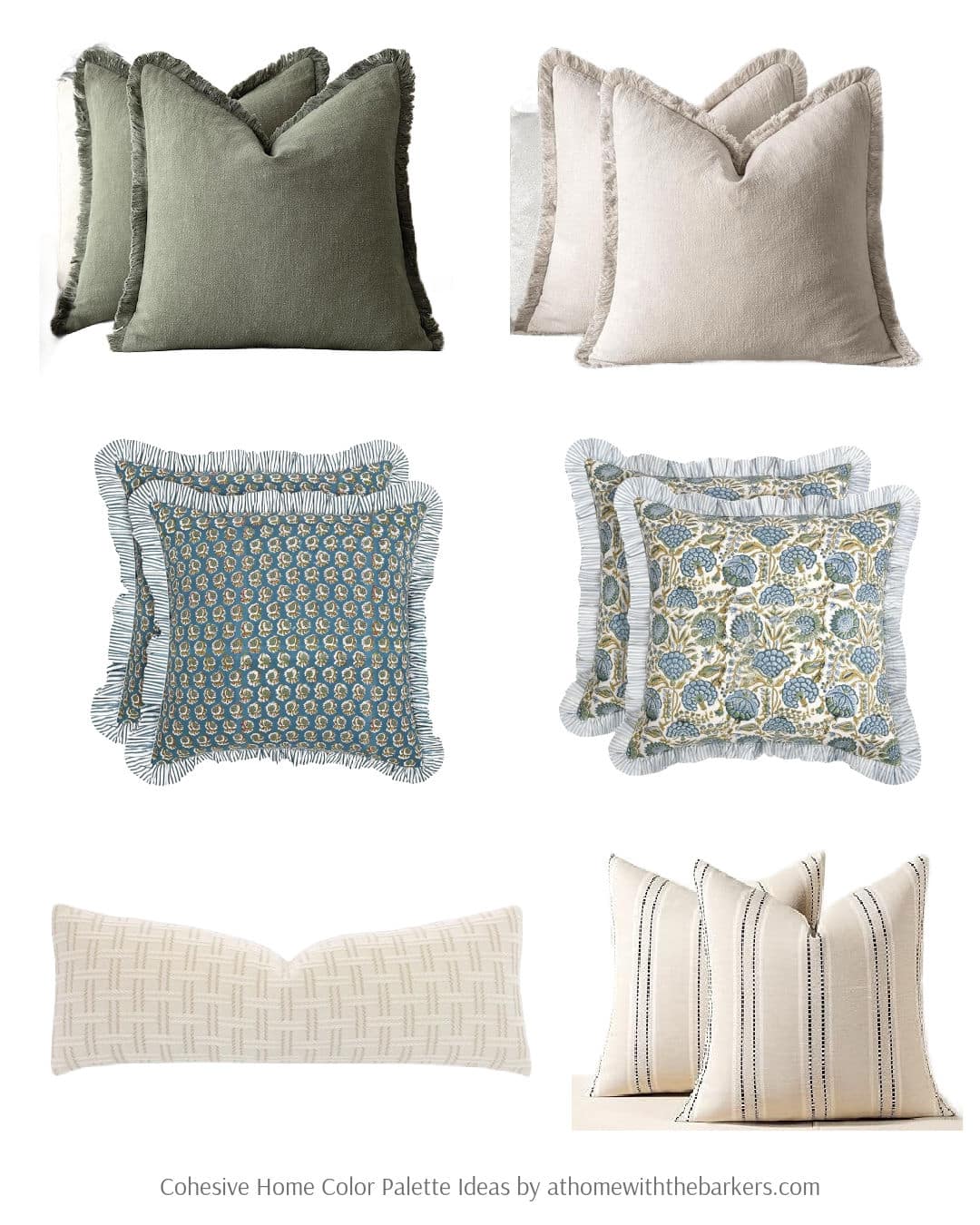 Throw Pillow pattern mixing blog post graphic