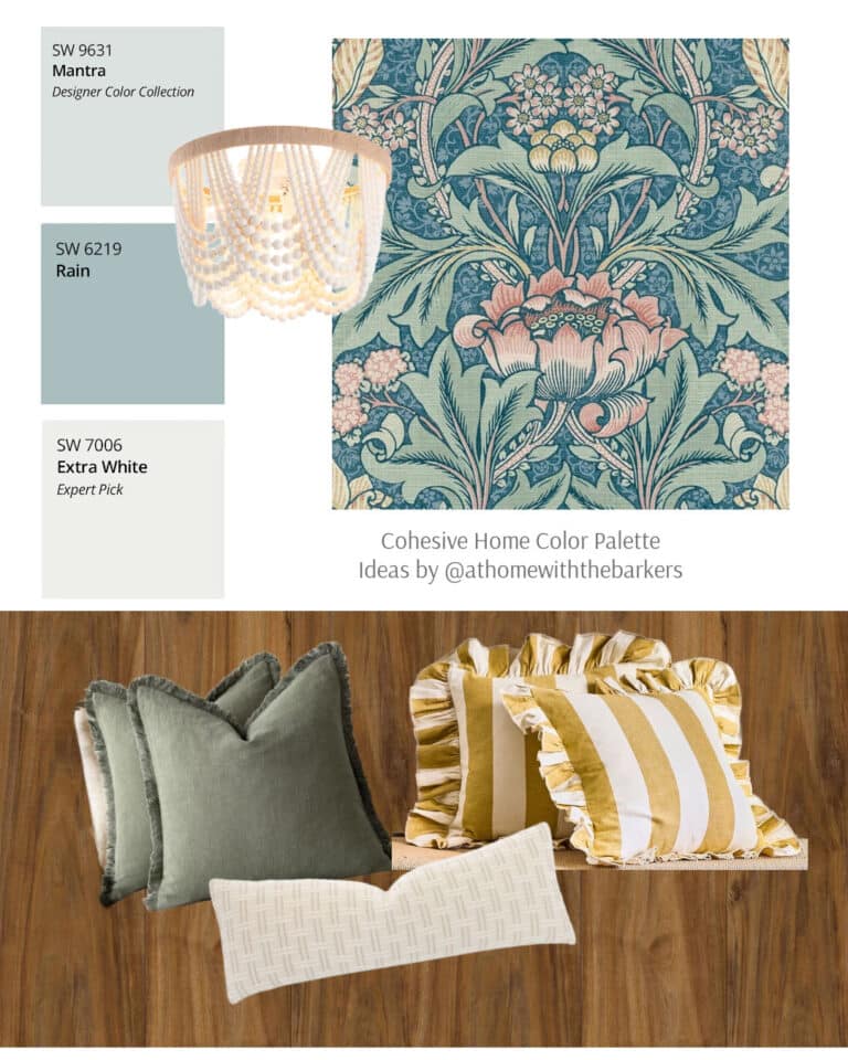 How to Mix and Match Throw Pillows - At Home With The Barkers