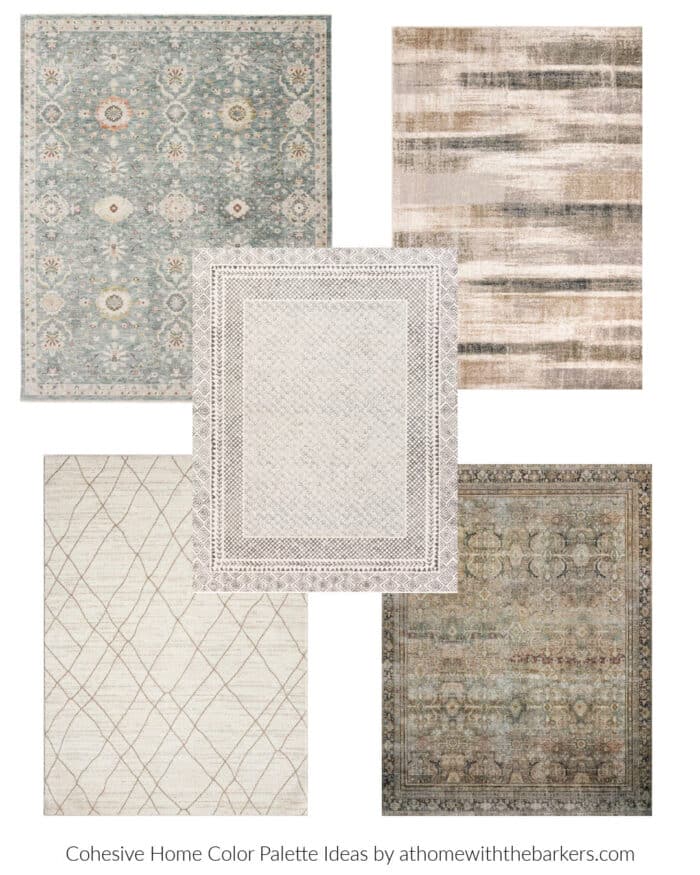 Area rug graphic featuring Lowe's
